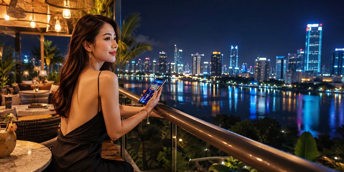 Người dùng tại Hà Nội nhận thưởng hoàn tiền rebate trên điện thoại bên cốc cà phê